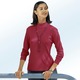 Langarm - Shirt mit Stehkragen – Farbe WEINROT Langarm - Shirt mit Stehkragen, in Größe 034 bis 052, in Farbe ECRU
