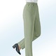 Hosen mit Knopf- und Reißverschluss - Hose in Schlupfform in 10 Farben – Farbe SCHILF MELIERT Hosen mit Knopf- und Reißverschluss - Hose in Schlupfform in 10 Farben, in Größe 019 bis 235, in Farbe SCHWARZ