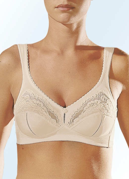 Soft-BH - Triumph-Allegra BH mit höchster Formkraft, in Größe 080 bis 115, in Cup C, in Farbe WEISS Ansicht 3