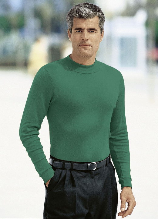 Shirts & Sweatshirts - Tragangenehmes Shirt in 10 Farben, in Größe 046 bis 062, in Farbe MARINE Ansicht 10