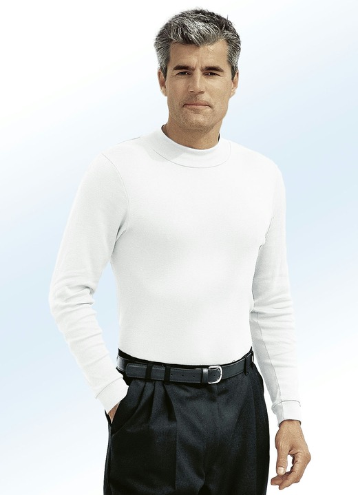 Shirts & Sweatshirts - Tragangenehmes Shirt in 10 Farben, in Größe 046 bis 062, in Farbe MARINE Ansicht 2