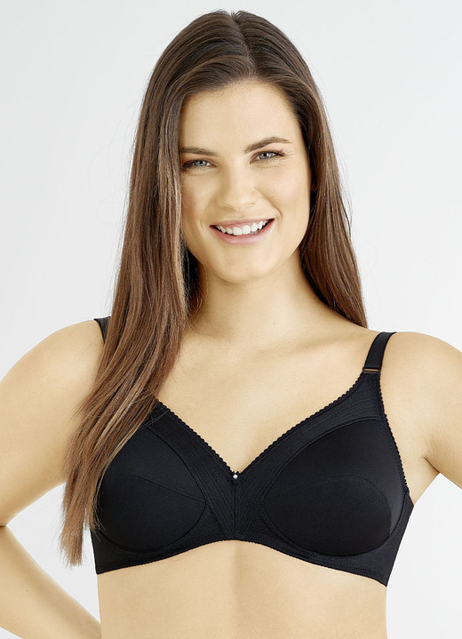 Soft-BH - Felina BH mit Strukturmuster, in Größe 075 bis 115, in Cup E, in Farbe WEISS Ansicht 17