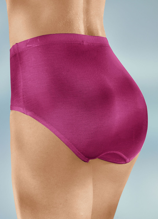 Slips - Viererpack Slips mit Gummizug Ansicht 11 Slips - Viererpack Slips mit Gummizug, in Größe 038 bis 054, in Farbe 2X LILA, 2X SCHWARZ Ansicht 11