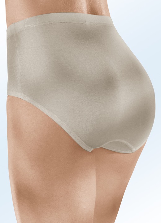 Slips - Viererpack Slips mit Gummizug, in Größe 038 bis 054, in Farbe 2X LILA, 2X SCHWARZ Ansicht 5