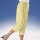 7/8-Hosen, Capris, Bermudas - Caprihose mit praktischen Seitentaschen in 10  Farben, in Größe 019 bis 054, in Farbe HELLGELB
