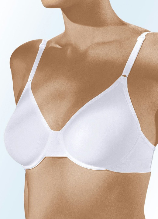 Bügel-BH - Triumph-Micro Fun Bügel-BH, in Größe 075 bis 090, in Cup B, in Farbe WEISS Ansicht 3
