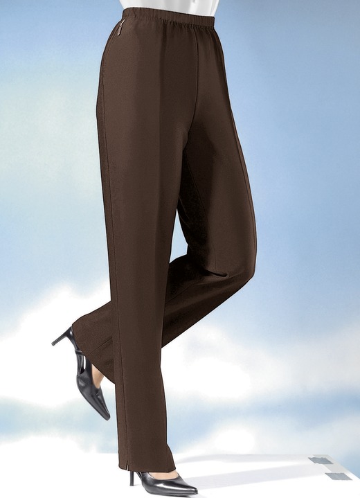 Hosen in Schlupfform - Hose in bequemer Schlupfform  in 8 Farben, in Größe 020 bis 062, in Farbe ECRU Ansicht 7