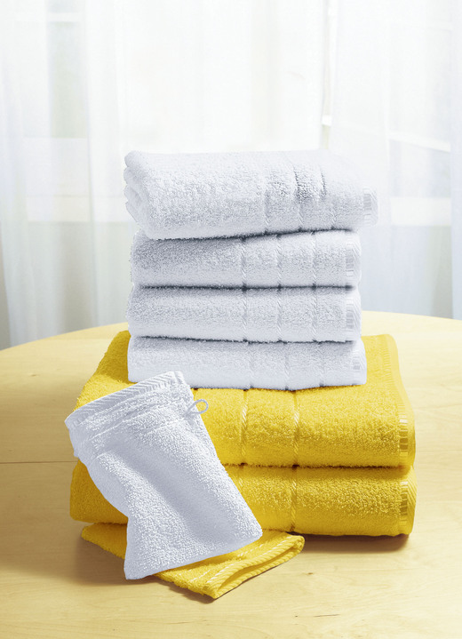 Handtücher - Weiche Walkfrottier-Handtücher aus dichtem Schlingenflor Ansicht 17 Handtücher - Weiche Walkfrottier-Handtücher aus dichtem Schlingenflor, in Größe 200 (2 Handtücher, 50x90 cm) bis 210 (10-teiliges Sparset), in Farbe HELLBLAU Ansicht 17