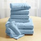 Handtücher - Weiche Walkfrottier-Handtücher aus dichtem Schlingenflor – Farbe HELLBLAU Handtücher - Weiche Walkfrottier-Handtücher aus dichtem Schlingenflor, in Größe 200 (2 Handtücher, 50x90 cm) bis 210 (10-teiliges Sparset), in Farbe HELLBLAU
