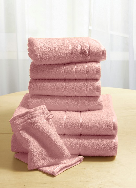 Handtücher - Weiche Walkfrottier-Handtücher aus dichtem Schlingenflor Ansicht 7 Handtücher - Weiche Walkfrottier-Handtücher aus dichtem Schlingenflor, in Größe 200 (2 Handtücher, 50x90 cm) bis 210 (10-teiliges Sparset), in Farbe HELLBLAU Ansicht 7