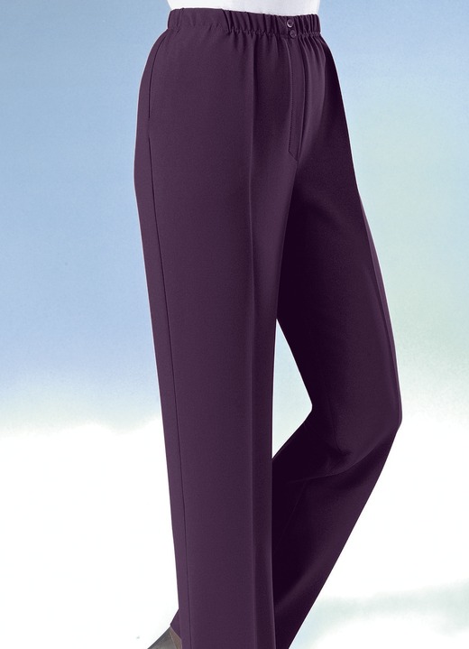 Hosen - Hose mit eingearbeiteter Tresortasche, in Größe 019 bis 054, in Farbe BROMBEER Ansicht 1