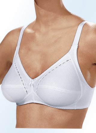 Naturana Zweierpack  BH mit dekorativem Spitzenband in den Cups