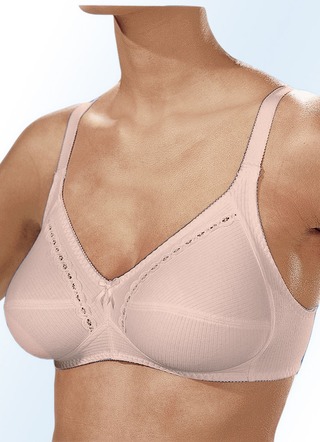 Naturana Zweierpack  BH mit dekorativem Spitzenband in den Cups