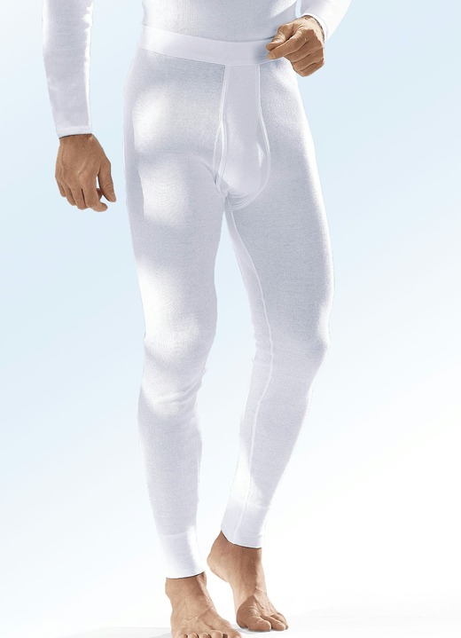 Slips & Unterhosen - Pfeilring Zweierpack Unterhosen, Strickflausch, mit Eingriff, in Größe 004 bis 009, in Farbe WEISS Ansicht 1