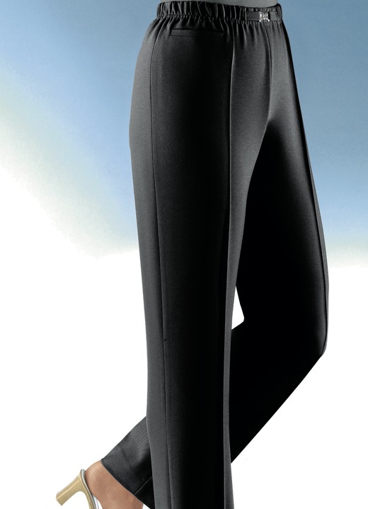 Hosen in Schlupfform - Hose in Schlupfform in 8 Farben, in Größe 019 bis 054, in Farbe SCHWARZ Ansicht 1