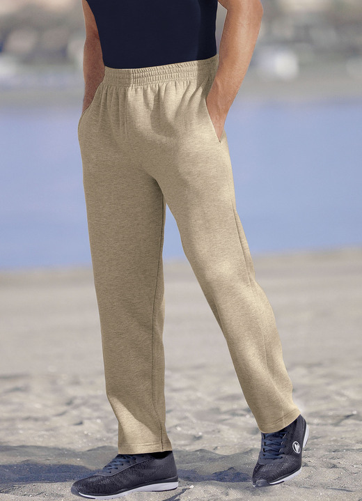 Freizeithosen - Jogginghose aus reiner Baumwolle in 5 Farben Ansicht 3 Freizeithosen - Jogginghose aus reiner Baumwolle in 5 Farben, in Größe 046 bis 058, in Farbe MARINE Ansicht 3