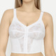 Soft-BH - Susa BH in langer Form, mit Vorderverschluss – Farbe WEISS – Ansicht 2 Soft-BH - Susa BH in langer Form, mit Vorderverschluss, in Größe 085 bis 125, in Cup C, in Farbe WEISS – Farbe WEISS – Ansicht 2