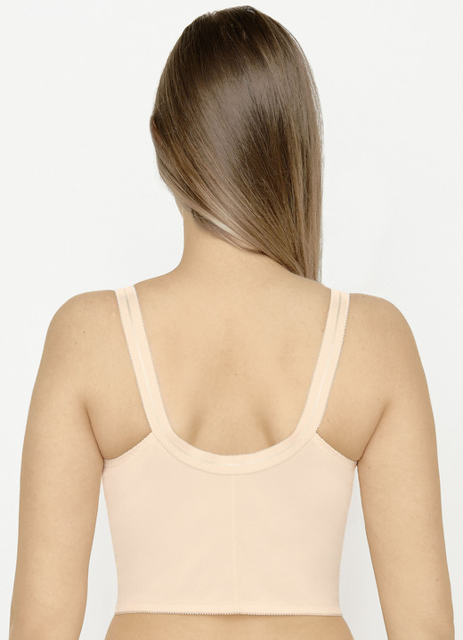 Soft-BH - Susa BH in langer Form, mit Vorderverschluss, in Größe 085 bis 125, in Cup C, in Farbe WEISS Ansicht 7