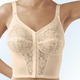 Soft-BH - Susa BH in langer Form, mit Vorderverschluss – Farbe HAUT – Ansicht 1 Soft-BH - Susa BH in langer Form, mit Vorderverschluss, in Größe 085 bis 125, in Cup C, in Farbe WEISS – Farbe HAUT – Ansicht 1