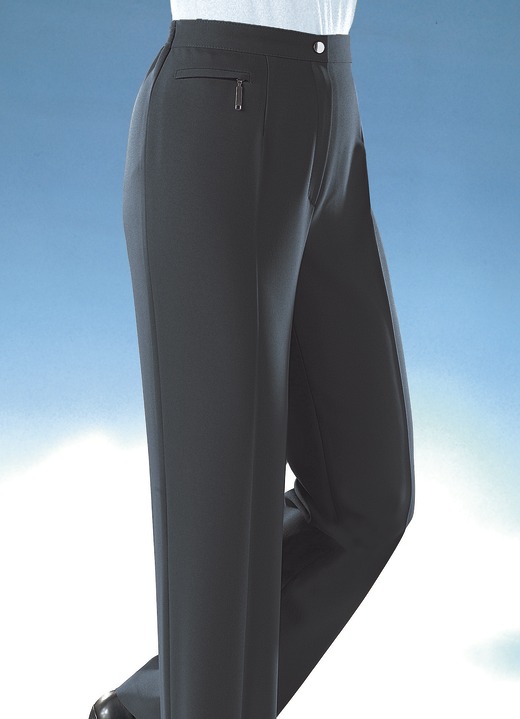 Hosen - Komforthose mit 4 cm weiterem Bundumfang Ansicht 2 Hosen - Komforthose mit 4 cm weiterem Bundumfang, in Größe 019 bis 054, in Farbe MARINE Ansicht 2
