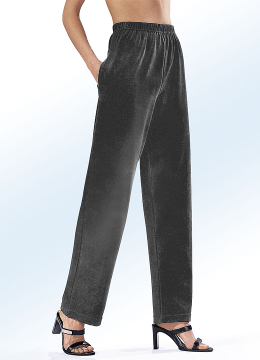 Freizeithosen - Hose mit komfortablem Dehnbund Ansicht 7 Freizeithosen - Hose mit komfortablem Dehnbund, in Größe 018 bis 060, in Farbe SCHWARZ Ansicht 7