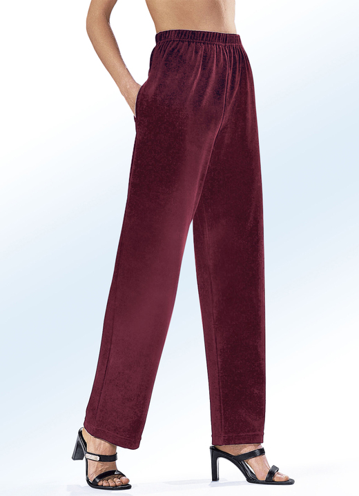 Freizeithosen - Hose mit komfortablem Dehnbund Ansicht 2 Freizeithosen - Hose mit komfortablem Dehnbund, in Größe 018 bis 060, in Farbe SCHWARZ Ansicht 2