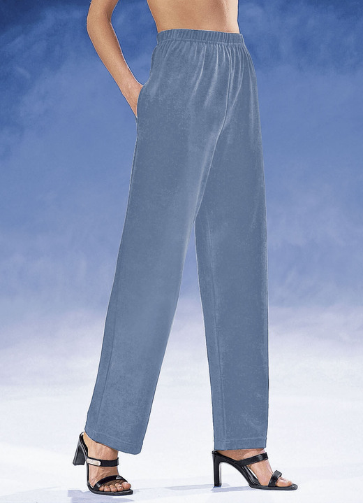 Damenmode - Hose mit komfortablem Dehnbund, in Größe 018 bis 060, in Farbe JEANSBLAU Ansicht 1