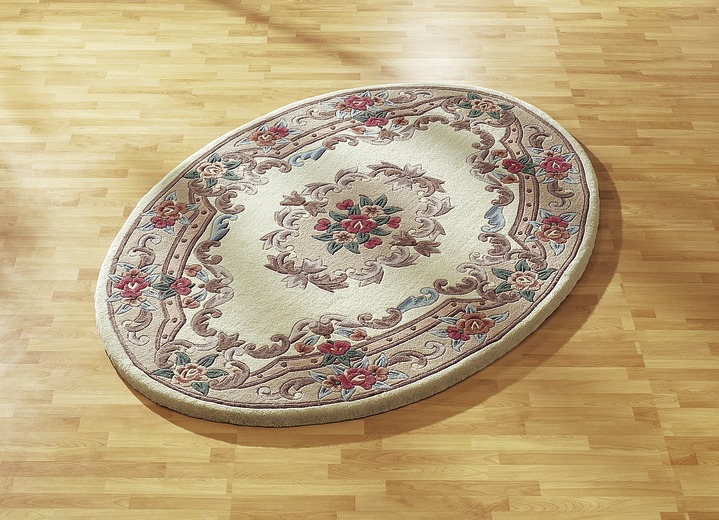 Klassisch - Handgetuftete Brücken und Teppiche Ansicht 4 Klassisch - Handgetuftete Brücken und Teppiche, in Größe 111 (Brücke, 60x 90 cm) bis 325 (Bettumrandung, 3-teilig), in Farbe ROT Ansicht 4