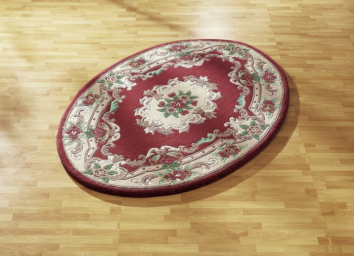 Klassisch - Handgetuftete Brücken und Teppiche Ansicht 13 Klassisch - Handgetuftete Brücken und Teppiche, in Größe 111 (Brücke, 60x 90 cm) bis 325 (Bettumrandung, 3-teilig), in Farbe BLAU Ansicht 13