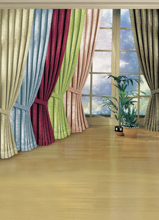 Fensterdekoration aus schwerer Thermo-Chenille-Qualität