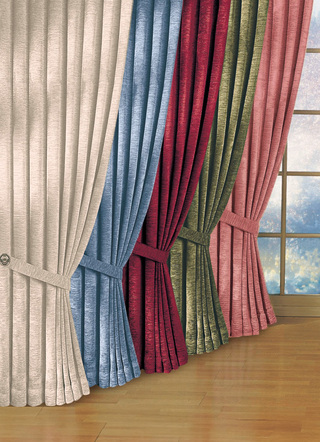 Fensterdekoration aus schwerer Thermo-Chenille-Qualität