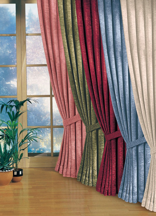 Fensterdekoration aus schwerer Thermo-Chenille-Qualität