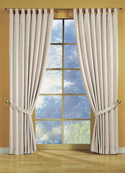 Klassisch - Fensterdekoration aus schwerer Thermo-Chenille-Qualität Ansicht 18 Klassisch - Fensterdekoration aus schwerer Thermo-Chenille-Qualität, in Größe 364 (H150xB135 cm) bis 464 (H245xB270 cm), in Farbe HELLBLAU, in Ausführung mit Universalschienenband Ansicht 18