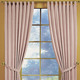 Klassisch - Fensterdekoration aus schwerer Thermo-Chenille-Qualität – Farbe ROSÉ – Ansicht 5 Klassisch - Fensterdekoration aus schwerer Thermo-Chenille-Qualität, in Größe 364 (H150xB135 cm) bis 464 (H245xB270 cm), in Farbe HELLBLAU, in Ausführung mit Universalschienenband – Farbe ROSÉ – Ansicht 5