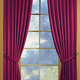Klassisch - Fensterdekoration aus schwerer Thermo-Chenille-Qualität – Farbe ROT – Ansicht 3 Klassisch - Fensterdekoration aus schwerer Thermo-Chenille-Qualität, in Größe 364 (H150xB135 cm) bis 464 (H245xB270 cm), in Farbe HELLBLAU, in Ausführung mit Universalschienenband – Farbe ROT – Ansicht 3