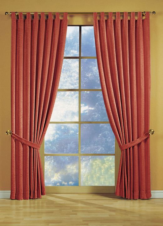 Klassisch - Fensterdekoration aus schwerer Thermo-Chenille-Qualität Ansicht 22 Klassisch - Fensterdekoration aus schwerer Thermo-Chenille-Qualität, in Größe 364 (H150xB135 cm) bis 464 (H245xB270 cm), in Farbe HELLBLAU, in Ausführung mit Universalschienenband Ansicht 22