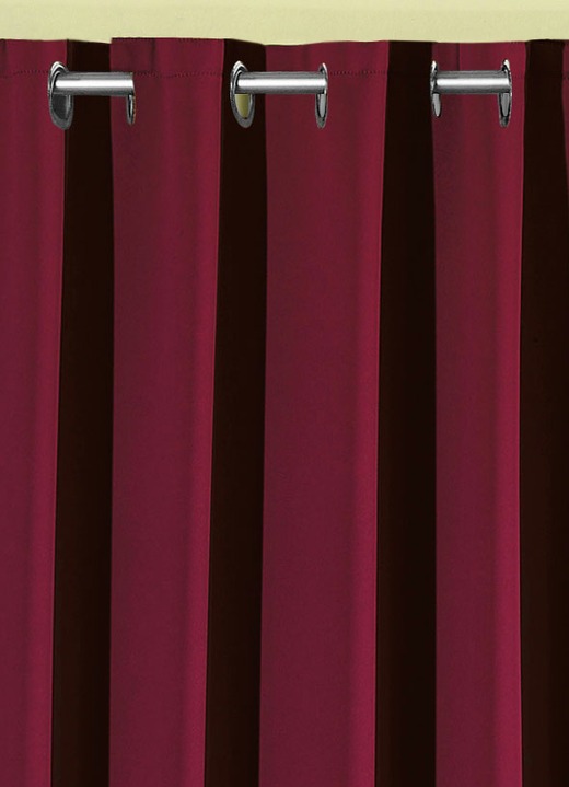 Klassisch - Pflegeleichte Energiespar-Verdunkelungs-Schals, in Größe 119 (H150xB140 cm) bis 271 (H245xB140 cm), in Farbe BLAU, in Ausführung Mit Schlaufen Ansicht 19