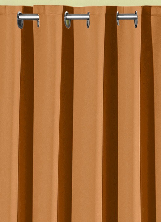 Klassisch - Pflegeleichte Energiespar-Verdunkelungs-Schals, in Größe 119 (H150xB140 cm) bis 271 (H245xB140 cm), in Farbe BLAU, in Ausführung Mit Schlaufen Ansicht 5