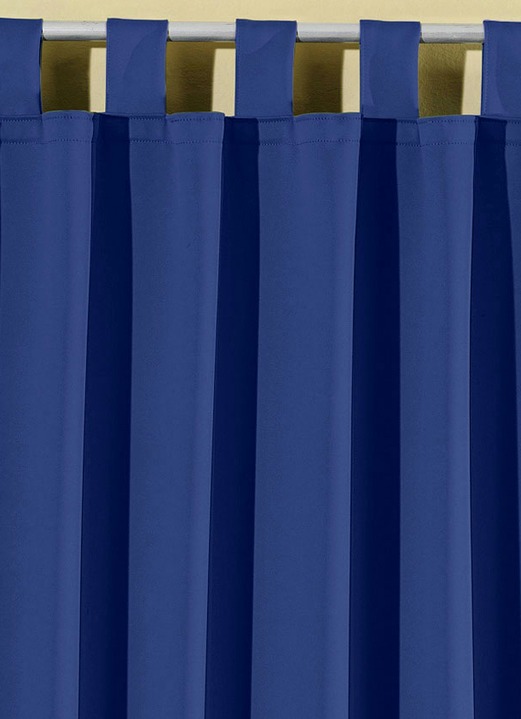 Klassisch - Pflegeleichte Energiespar-Verdunkelungs-Schals, in Größe 119 (H150xB140 cm) bis 271 (H245xB140 cm), in Farbe CAMEL, in Ausführung Mit Schlaufen Ansicht 24