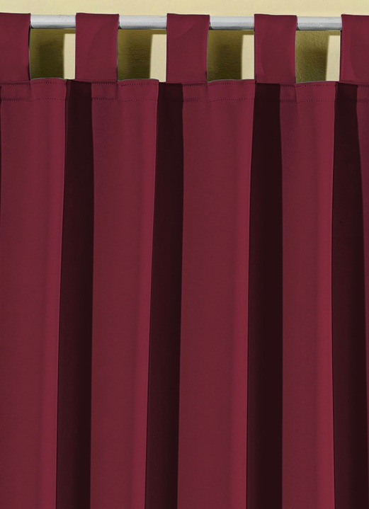 Klassisch - Pflegeleichte Energiespar-Verdunkelungs-Schals, in Größe 119 (H150xB140 cm) bis 271 (H245xB140 cm), in Farbe CAMEL, in Ausführung Mit Schlaufen Ansicht 19