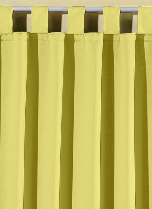 Klassisch - Pflegeleichte Energiespar-Verdunkelungs-Schals, in Größe 119 (H150xB140 cm) bis 271 (H245xB140 cm), in Farbe BLAU, in Ausführung Mit Schlaufen Ansicht 14