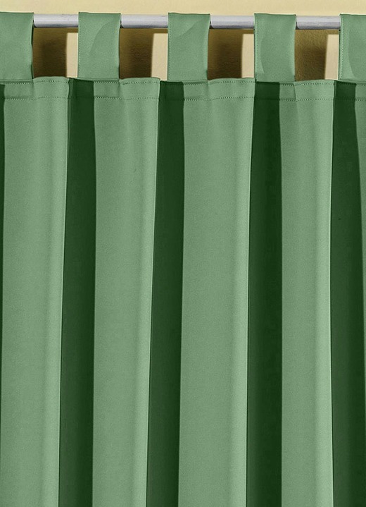 Klassisch - Pflegeleichte Energiespar-Verdunkelungs-Schals, in Größe 119 (H150xB140 cm) bis 271 (H245xB140 cm), in Farbe BLAU, in Ausführung Mit Schlaufen Ansicht 16