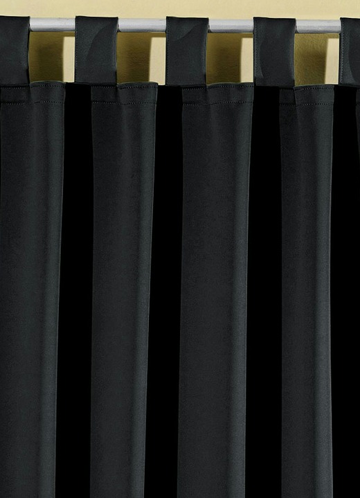 Klassisch - Pflegeleichte Energiespar-Verdunkelungs-Schals, in Größe 119 (H150xB140 cm) bis 271 (H245xB140 cm), in Farbe CAMEL, in Ausführung Mit Schlaufen Ansicht 9