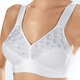 Soft-BH - Speidel Zweierpack BH mit Stickerei in den Obercups, in Größe 080 bis 110, in Cup B, in Farbe 2X WEISS