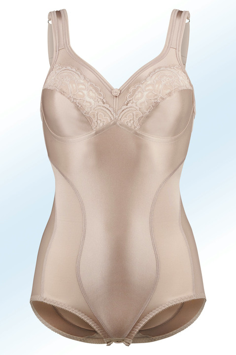 Korseletts - Swegmark of Sweden Hosenkorselett mit Verstärkungen, in Größe 075 bis 125, in Cup B, in Farbe WEISS Ansicht 3