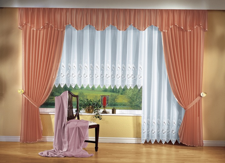 Klassisch - Langstore mit Plauener Stickerei, in Größe 212 (200x300 cm) bis 301 (245x750 cm), in Farbe WEISS Ansicht 3