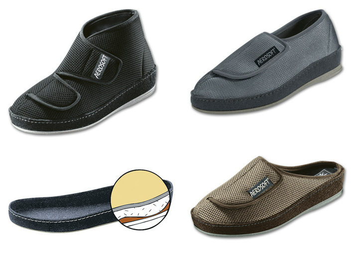 Gesundheitsschuhe - Klima-Klettschuh in verschiedenen Ausführungen, in Größe 036 bis 046, in Farbe TAUPE, in Ausführung Klima-Klett-Pantolette Ansicht 1