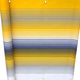 Sichtschutz - Balkonbespannung mit Ösen und Schnur, in Größe 075 (Höhe 75 cm) bis 090 (Höhe 90 cm), in Farbe BEERE-GESTREIFT – Farbe GELB-GRAU – Ansicht 1