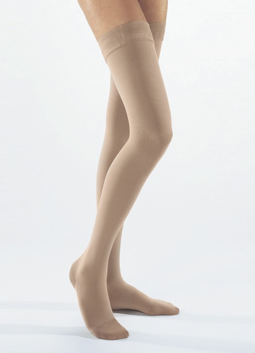 Gesundheitsstrümpfe - Kompressionsstrümpfe für Damen und Herren, in Größe L bis XXL, in Farbe SCHWARZ, in Ausführung Wadenstrümpfe, geschlossen Ansicht 3