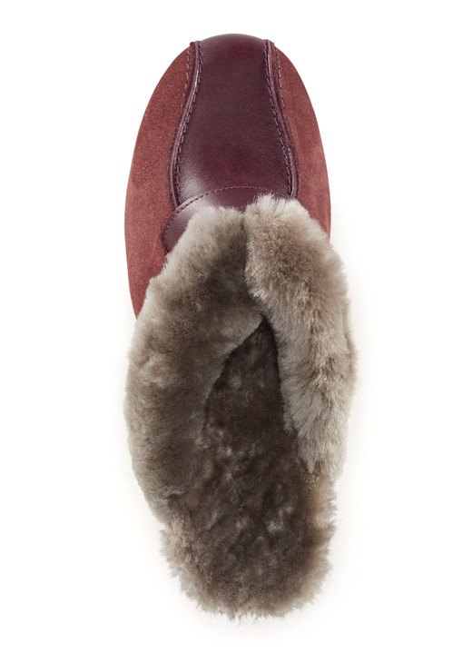 Hausschuhe - ELENA EDEN Pantoffel mit echtem Lammfellfutter Ansicht 8 Hausschuhe - ELENA EDEN Pantoffel mit echtem Lammfellfutter, in Größe 036 bis 043, in Farbe MARINE-HELLGRAU Ansicht 8